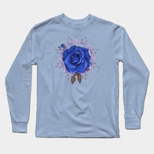 Blue Rose Long Sleeve T-Shirt